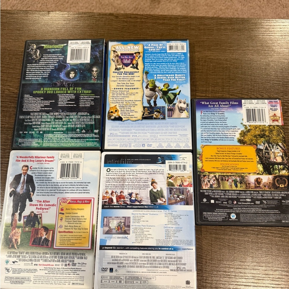 DVD Movie Collection - 5 Titles 5 kids dvds bundle lot - Picture 2 of 2